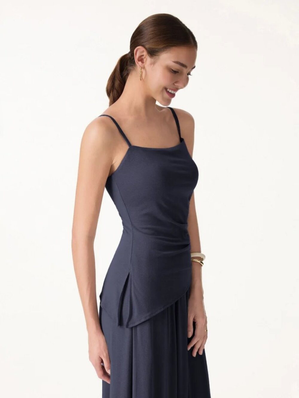 NWT OGL Spaghetti Bra Top Smoky Navy XS